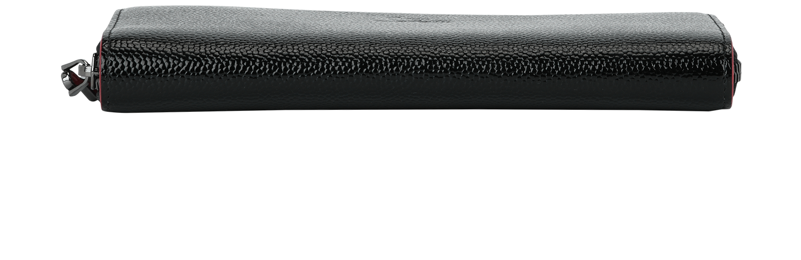 Christian Louboutin Panettone Wallet, &pound;295, Accessories, Black, Patent Leather, Top view